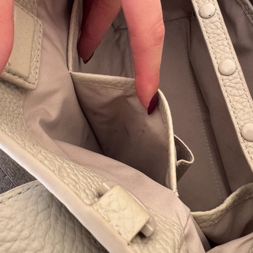 Dagne Dover Tokyo Turnlock Tote in Bone - Picture 8 of 13